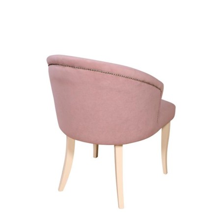 Valencia chair, support array Vanil, Molding Nickel, Velor fabric, Dream Java Color-1