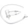 Children's nasal aspirator with a diverted pipe, transparent