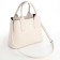 Women's bag with lightning, textura, average size, white color