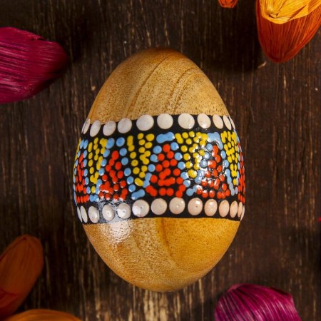 Souvenir musical instrument Marakas "Egg with a pattern" mix 6.5x5x55 cm-3