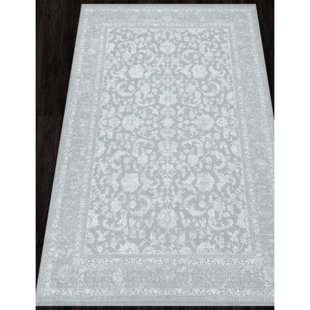 Rectangular carpet Valentis sirocco, size 80x150 cm, color Grey/White-1