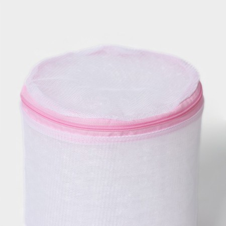 A bag for washing linen without a DOLIAN disk, 15 × 19 cm, small mesh, white color-2
