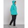 Ski costume is women's winter, size 58, green color