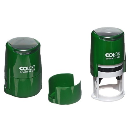 Equipment for round printing automatic Colop Printer R40, diameter 41.5 mm, with a lid, paprika case-4