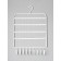 Organizer for jewelry "hanger", 37*25*5 cm, white color