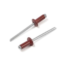Rolls of the tundra krep, exhaust, aluminum-old, 4x10 mm, red wine, 50 pcs