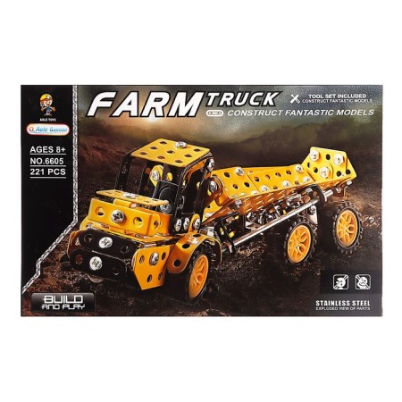 Metal designer "Farmer truck", 221 details-1