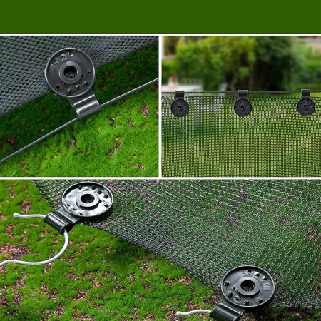 Garden Clips "Hallines" for attaching a shading mesh, plastic, black-4