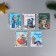 A set of postcards with the seeds "grow itself" "Happy New Year" snakes 5*7cm