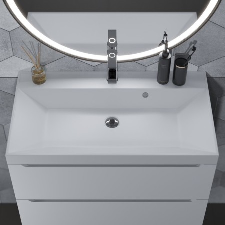 Snow -out sink Uperwood Classic, 80 cm, matte, rectangular-1