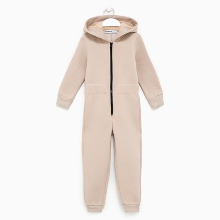 Комбинезон детский с начёсом KAFTAN "Basic line" р.26 (80-86), бежевый-4