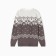 New Year. Knitted children's kaptan scandinavia size 34 (122-128 cm), gray