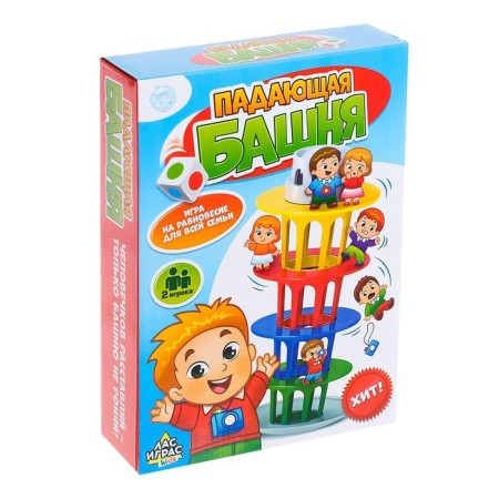 Board game "Falling Tower", 2 players, 5+-5