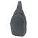 Male bag, genuine leather, black 15x6x29 cm