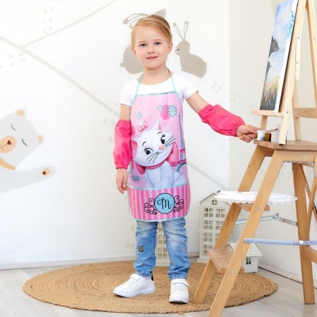 Apron with children "Paris", cats aristocrats, 49x39 cm-1