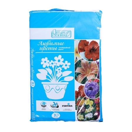 Soil fertile four seasons "Favorite Flowers", 10 l