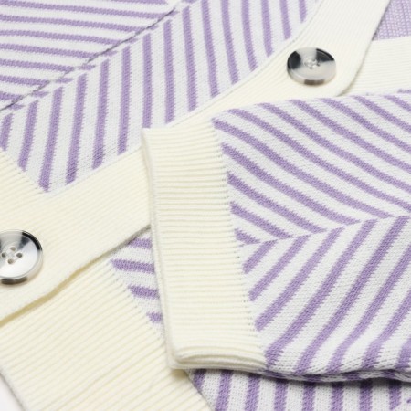 Cardigan female, lilac color, size One size 42-46-3