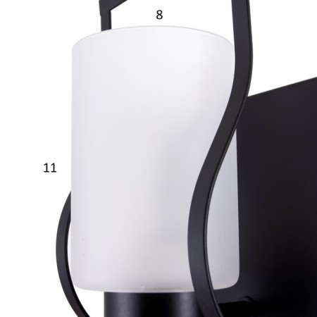 Bra 2070/1 E27 40W Black 13x13x22 cm-5