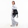 City backpack on lightning, from artificial leather, black color