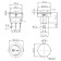 Round key 12V 20A (3C) On-off Red Red with backlight (RWB-214) Rexant 1080673