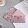 Money envelope "Happy Birthday!" glitter, lilac background, 17x8 cm