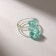 Ring "Marmalade Bear", blue color, size 17