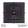Watching clock, interior "hut", 38 x 38 cm, silent, black bronze