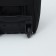 Road bag on wheels, external pocket, black color