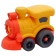 Eco-machine Funky Toys "Train", yellow color, 16 cm