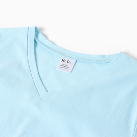 Women's T-shirt T-shaped t-shirt, blue color, size 52-1