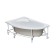 The frame for the asymmetric bath Santek "Eder" 170x100 cm, left and right
