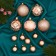 Set of balls plastic 30 pcs D-3 and 6 cm "Isabelle" Assorted, gold