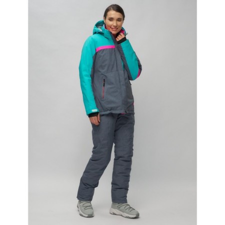 Ski costume is female, size 42, green color-12