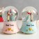 Souvenir Polystone Water Ball Light, Music "Bear and Girl" MIX 12x8x8 cm