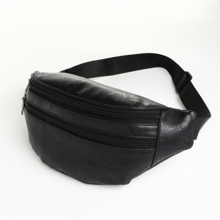 Board belt on lightning, 2 external pockets, black color