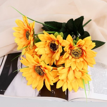Bouquet "Sunflower Premium" 9x29 cm, yellow