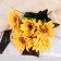 Bouquet "Sunflower Premium" 9x29 cm, yellow