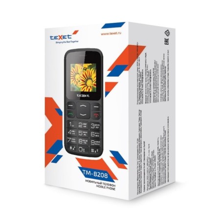 Cell phone Texet TM-B208 Black-3