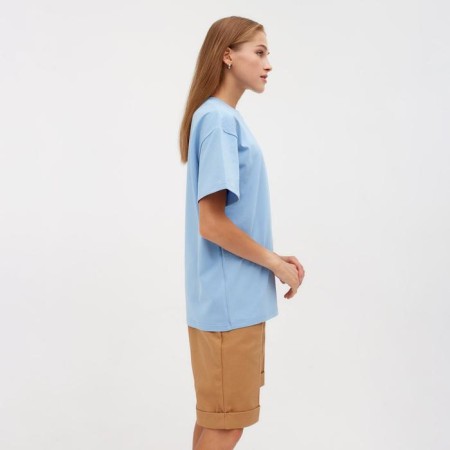 Women's T-shirt Minaku Oversize Fit: Blue color, river 42-1