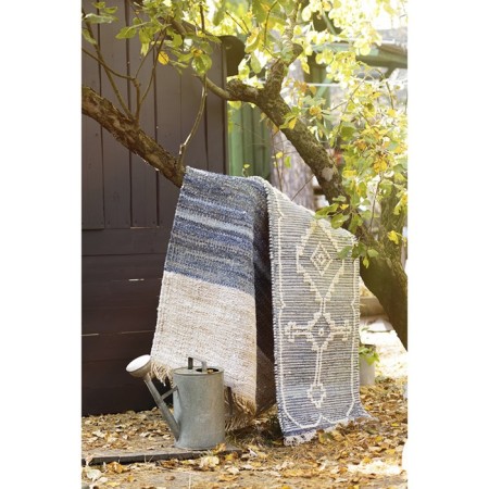 Reding from jute, denim and wool Tkano Hyderabad Ethnic, size 120x180 cm-10
