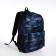 Youth backpack from textiles, 3 pockets, blue color