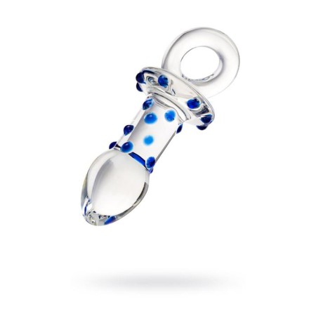 Anal plug Sexus Glass, glass, transparent, 14 cm, d = 3.5 cm