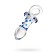 Anal plug Sexus Glass, glass, transparent, 14 cm, d = 3.5 cm
