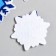 Decor for the creativity of the felt "Carved snowflake" 7x7 cm