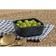 Ceramic ornament sauce, 8.5 x 8.5 x 3.5 cm, black color