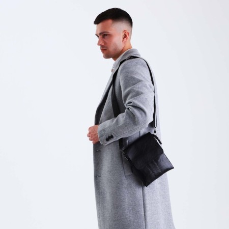 Male bag, black color-4
