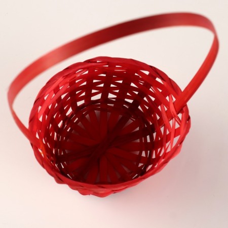 Wicker basket, 13x9x30 cm, red-3