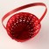 Wicker basket, 13x9x30 cm, red