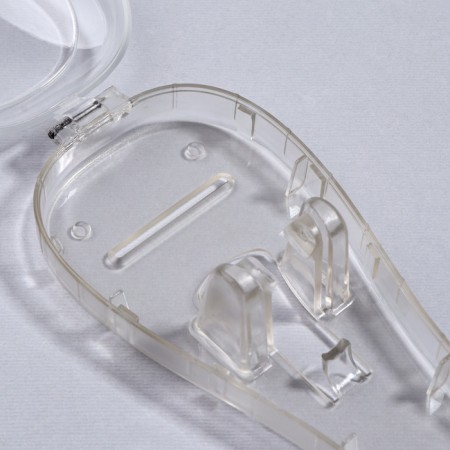 Academician for razor, with a lid, ventilated, 16.2 × 6.1 cm, the color is transparent-8