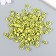 Beads for creativity plastic "Yellow circles with smiles" set of 15 g 0.4x0.7x0.7 cm